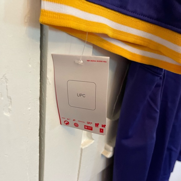 NWT Nike LSU Purple and Yellow Football Jersey - Picture 5 of 5